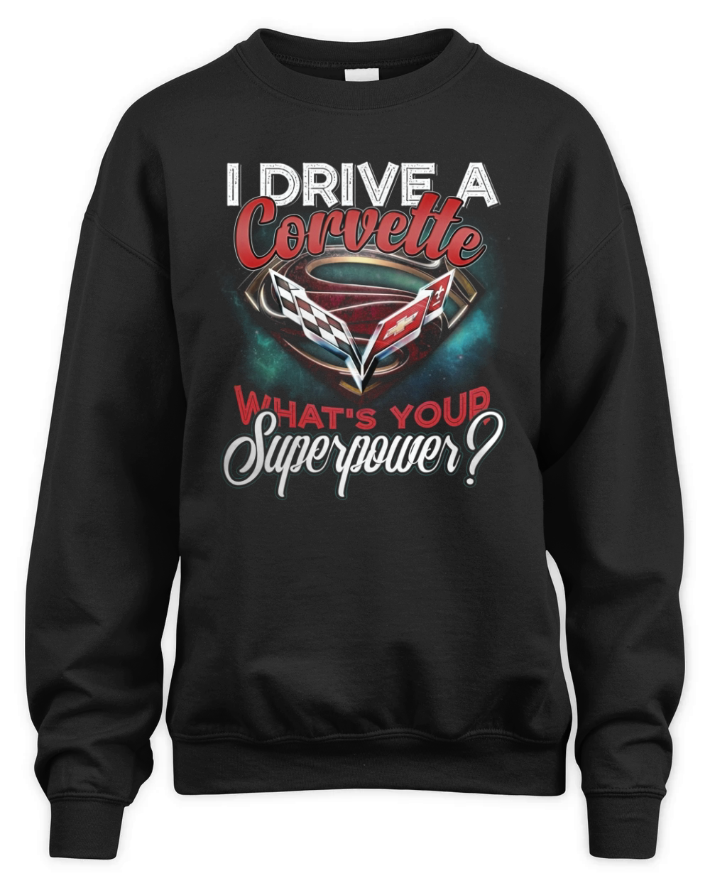 SUPERPOWER CORVETTE Unisex Premium Crewneck Sweatshirt