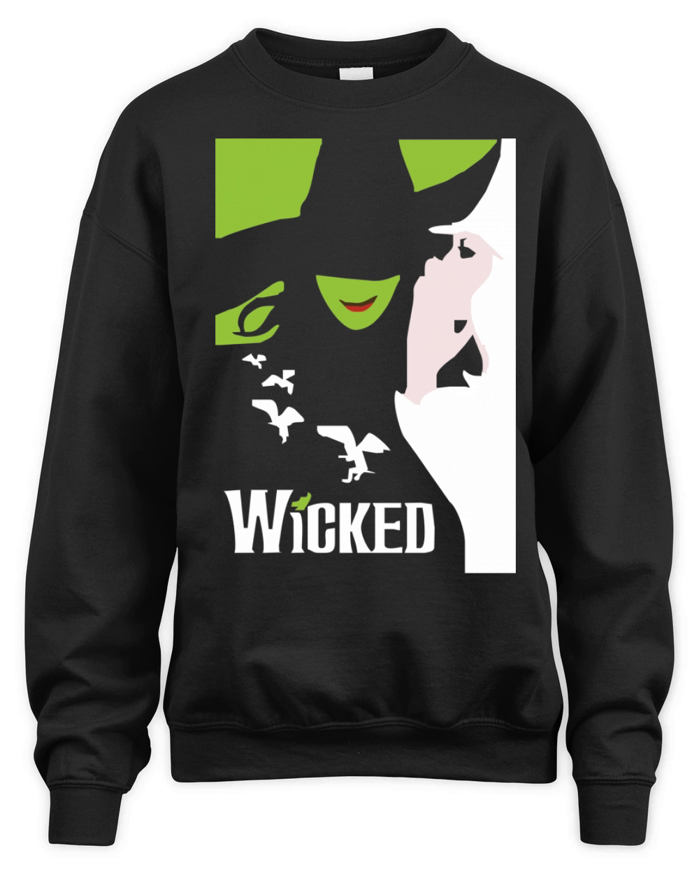 Wicked Broadway Musical About Wizard Of Oz - Unisex Long Sleeve Unisex Premium Crewneck Sweatshirt
