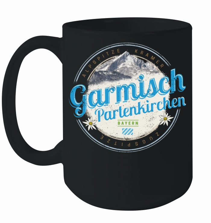 Garmisch Partenkirchen Bavaria Vintage Alps German Ceramic Mug