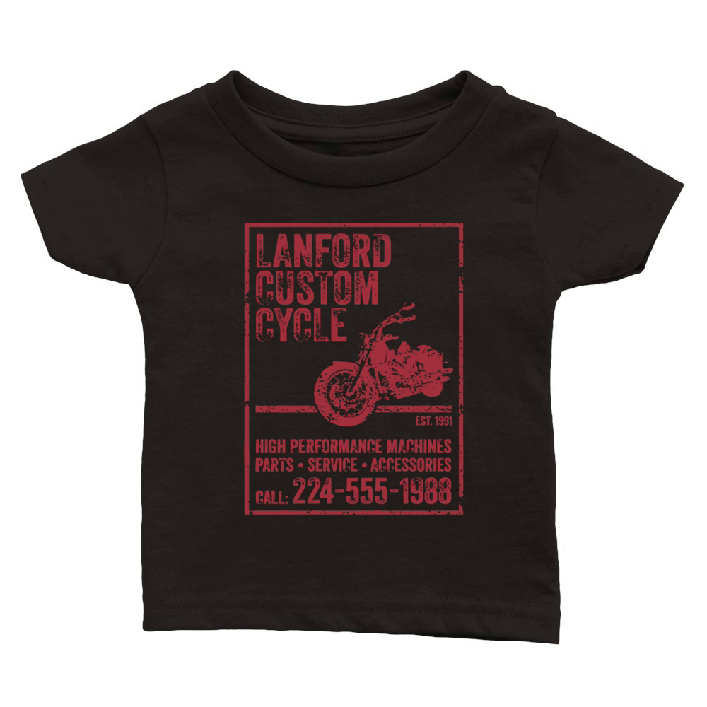 Lanford Custom Cycle Roseanne T-shirt Classic Baby Crewneck T-shirt