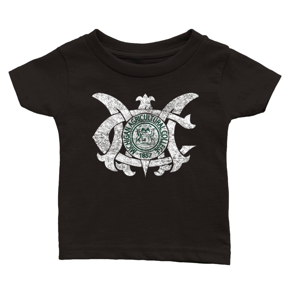 Old MAC Agriculture College Michigan T-Shirts Classic Baby Crewneck T-shirt