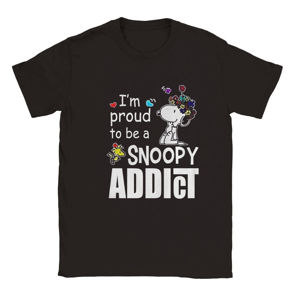 Snoopy Addict Classic Kids Crewneck T-shirt