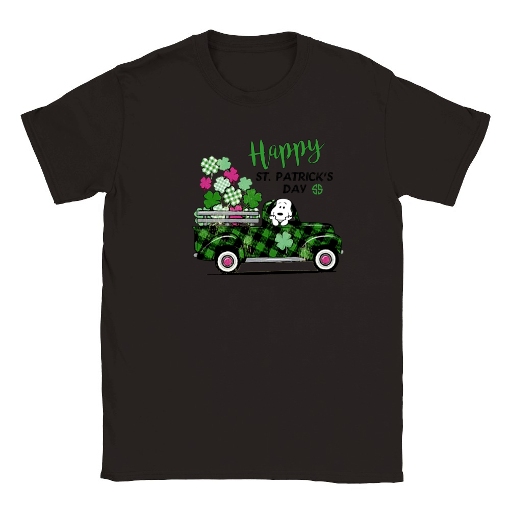 Snoopy Happy st Patrick's day Classic Kids Crewneck T-shirt
