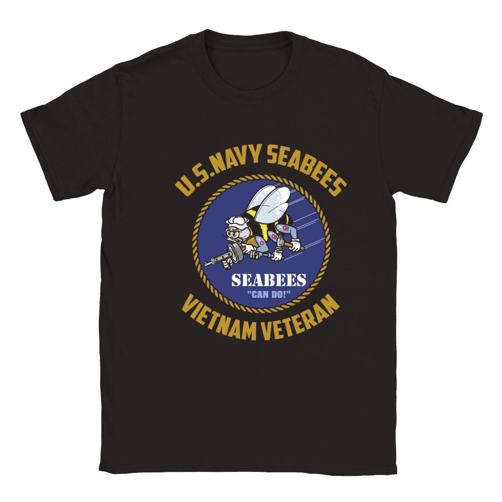 Us Navy Seabees Vietnam Veteran shirt Classic Kids Crewneck T-shirt
