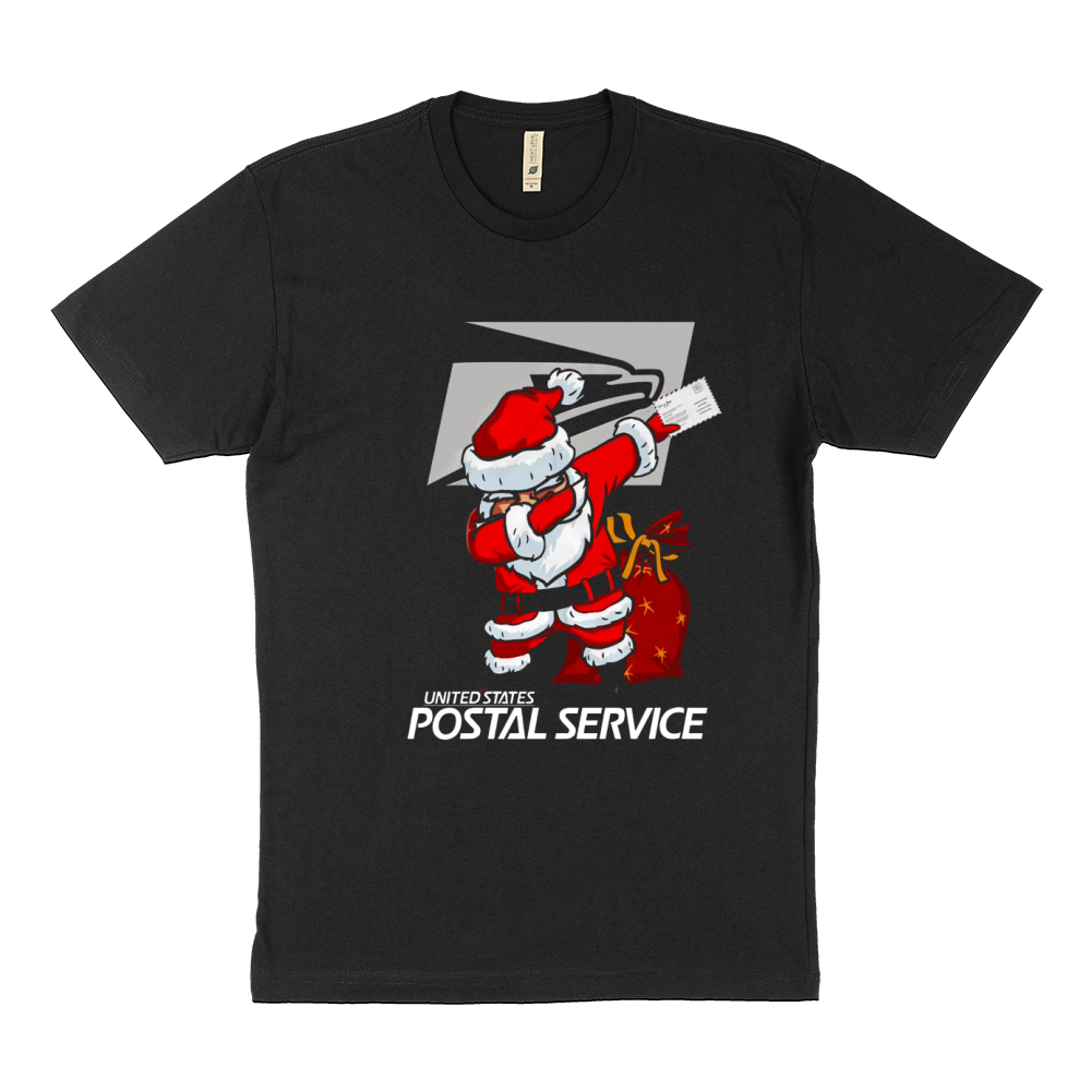 Merry Christmas Santa Claus Dabbing Christmas United States Postal Service Sustainable T-Shirt
