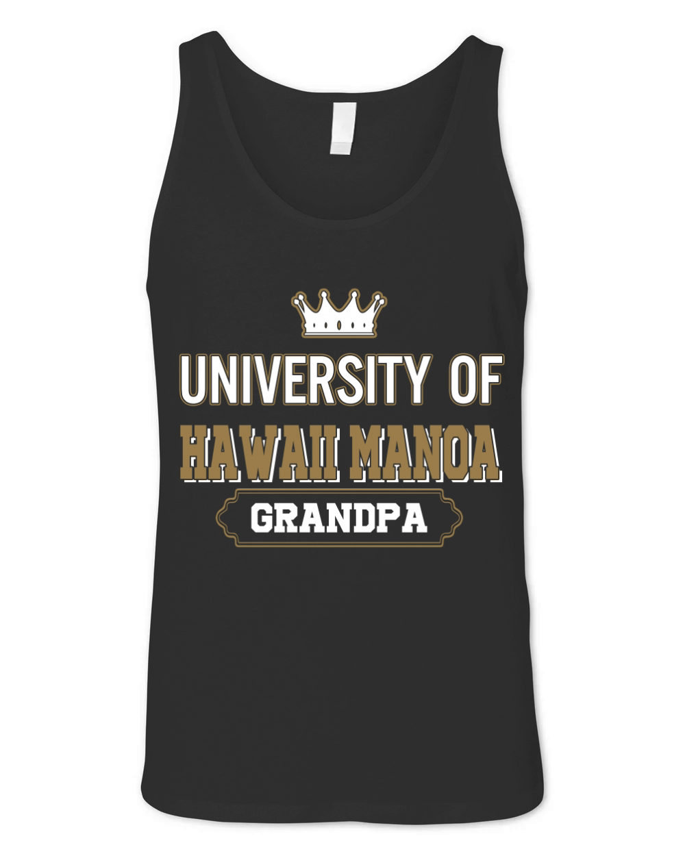 University of Hawaii Manoa Grandpa Great Gift For Grandparents Unisex Jersey Tank