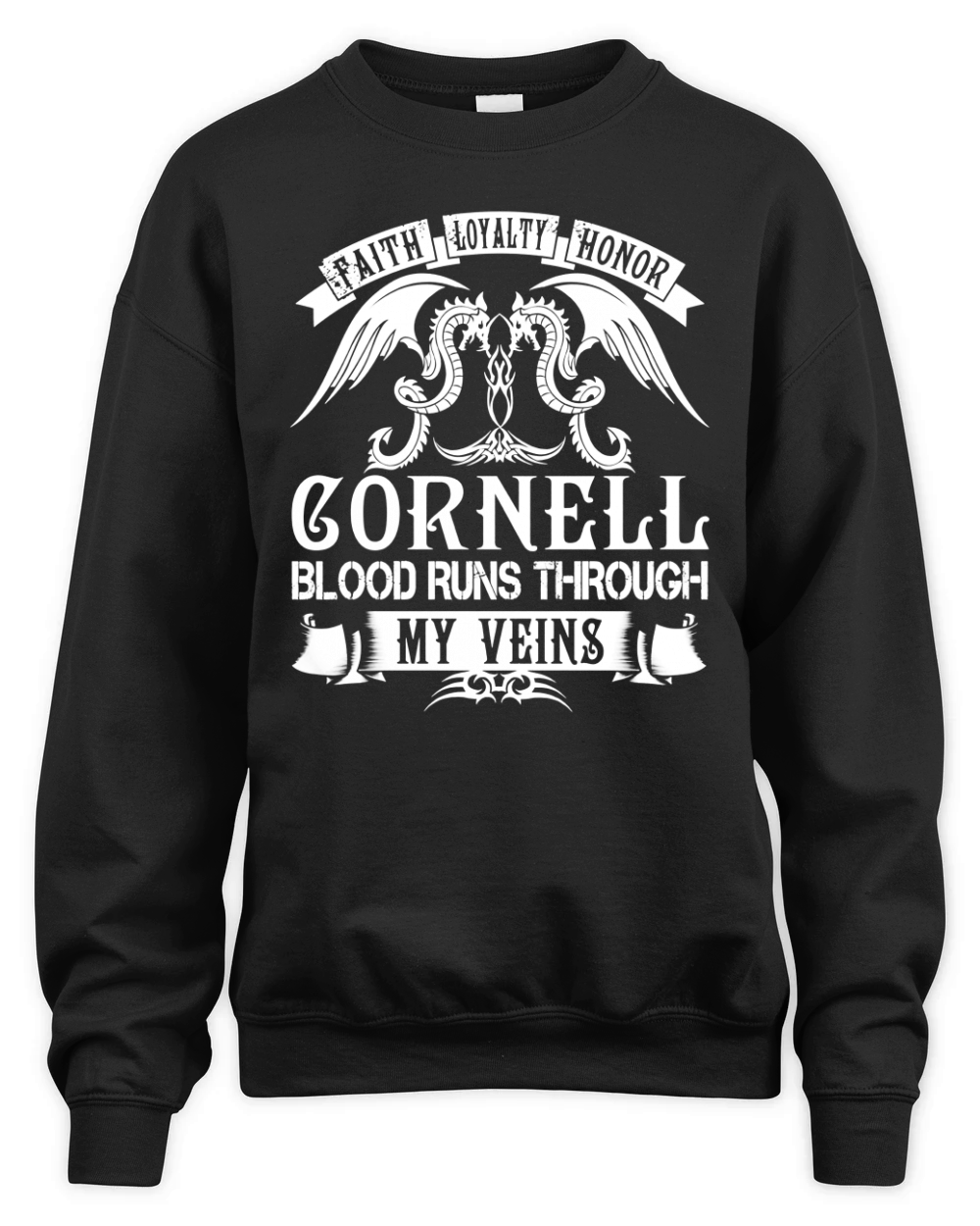 CORNELL Blood - CORNELL Last Name, Surname T-Shirt Unisex Premium Crewneck Sweatshirt
