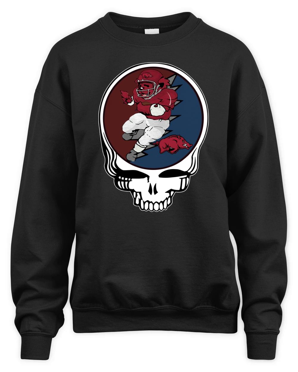 GratefulDead Tshirt Arkansas Razorbacks Unisex Premium Crewneck Sweatshirt