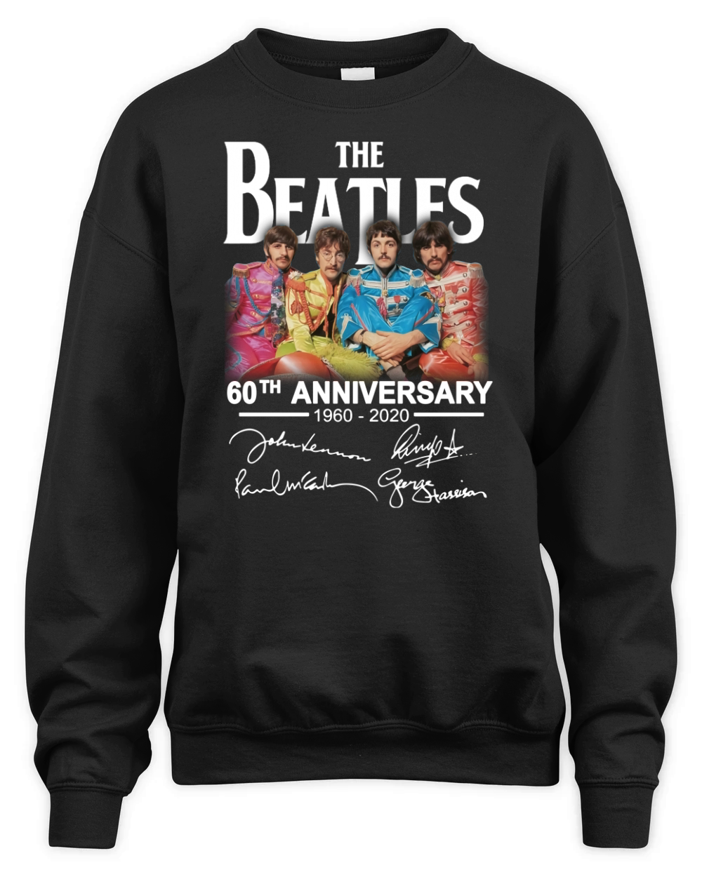 The Beatles 60th Anniversary 1960 2020 Unisex Premium Crewneck Sweatshirt