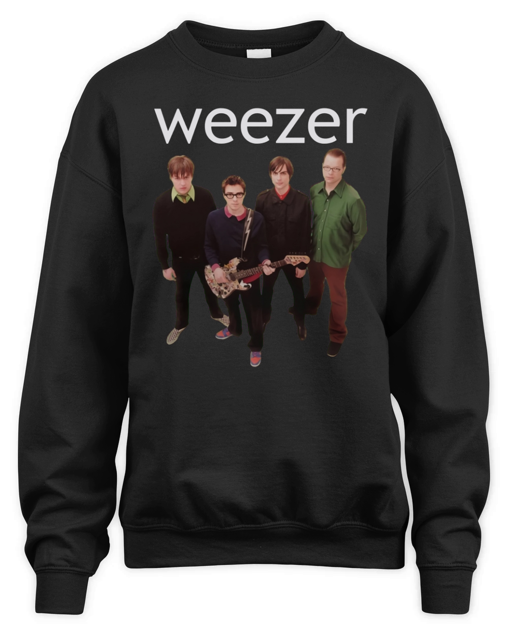 Weezer Green Album Teeshirt Unisex Premium Crewneck Sweatshirt
