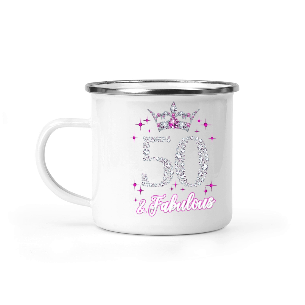 Womens 50 And Fabulous 1969 50Th Birthday Camping Mug