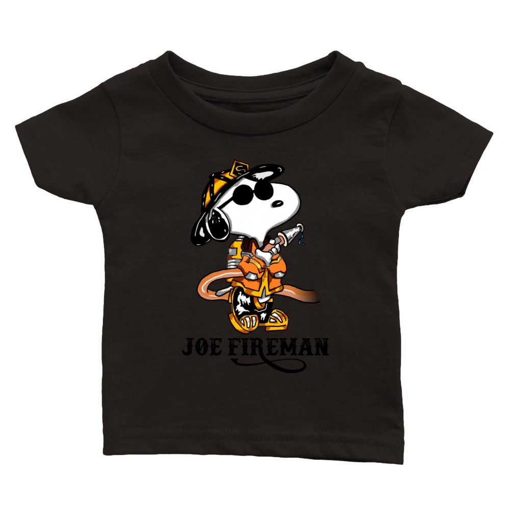 JOE FIREMAN SNOOPY Classic Baby Crewneck T-shirt