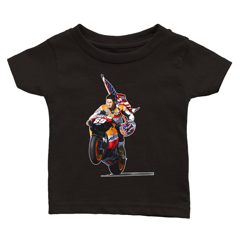 Remember Nicky Hayden 69 Moto Gp 2017 Vintage Classic Baby Crewneck T-shirt
