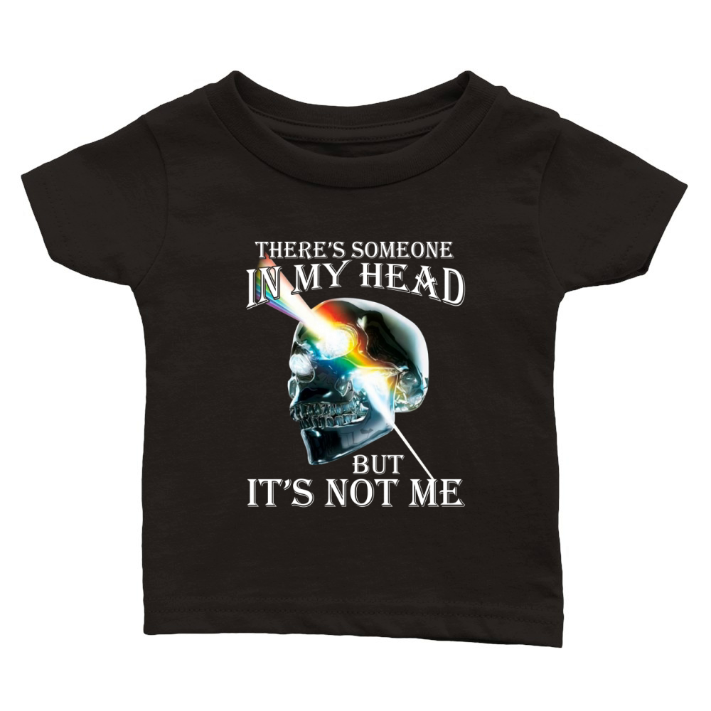 There's Someone In My Head But It's Not Me Skull Pink Floyd Lgbt Classic Baby Crewneck T-shirt