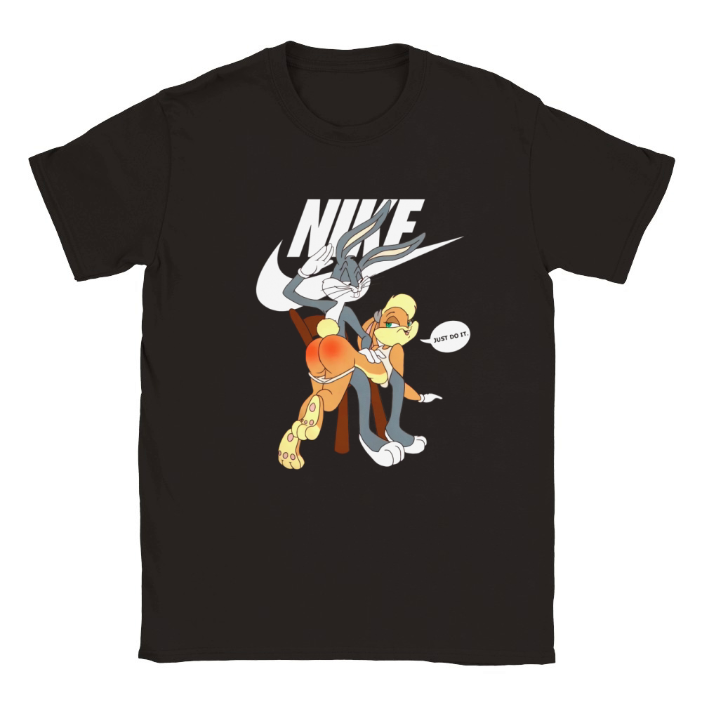 Nike Bugs Bunny Spanking Lola Just Do It Classic Kids Crewneck T-shirt