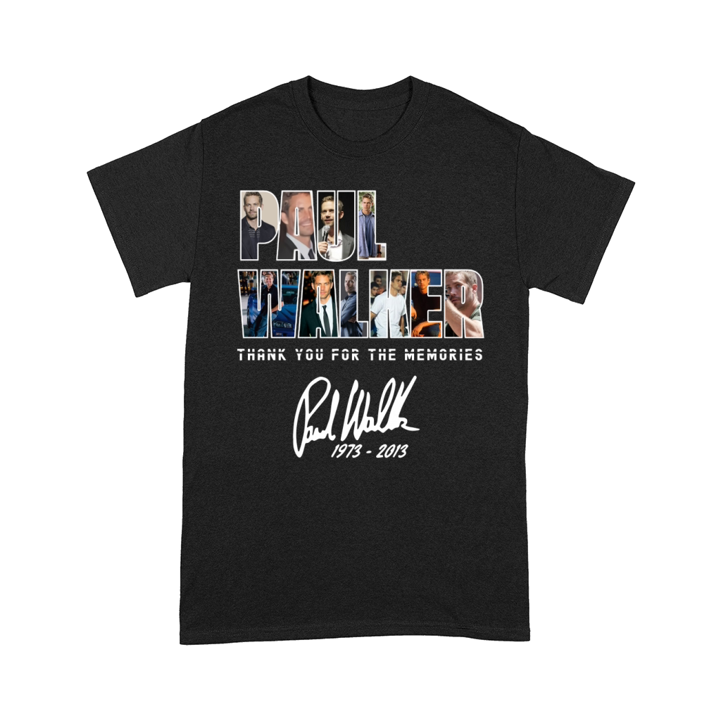 Paul Walker thank you for the memories signature shirt Comfort T-shirt