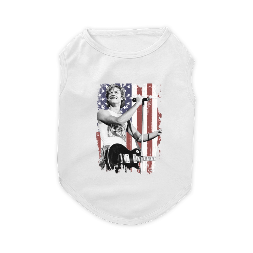 Bryan Adams American Flag Pet T-Shirt