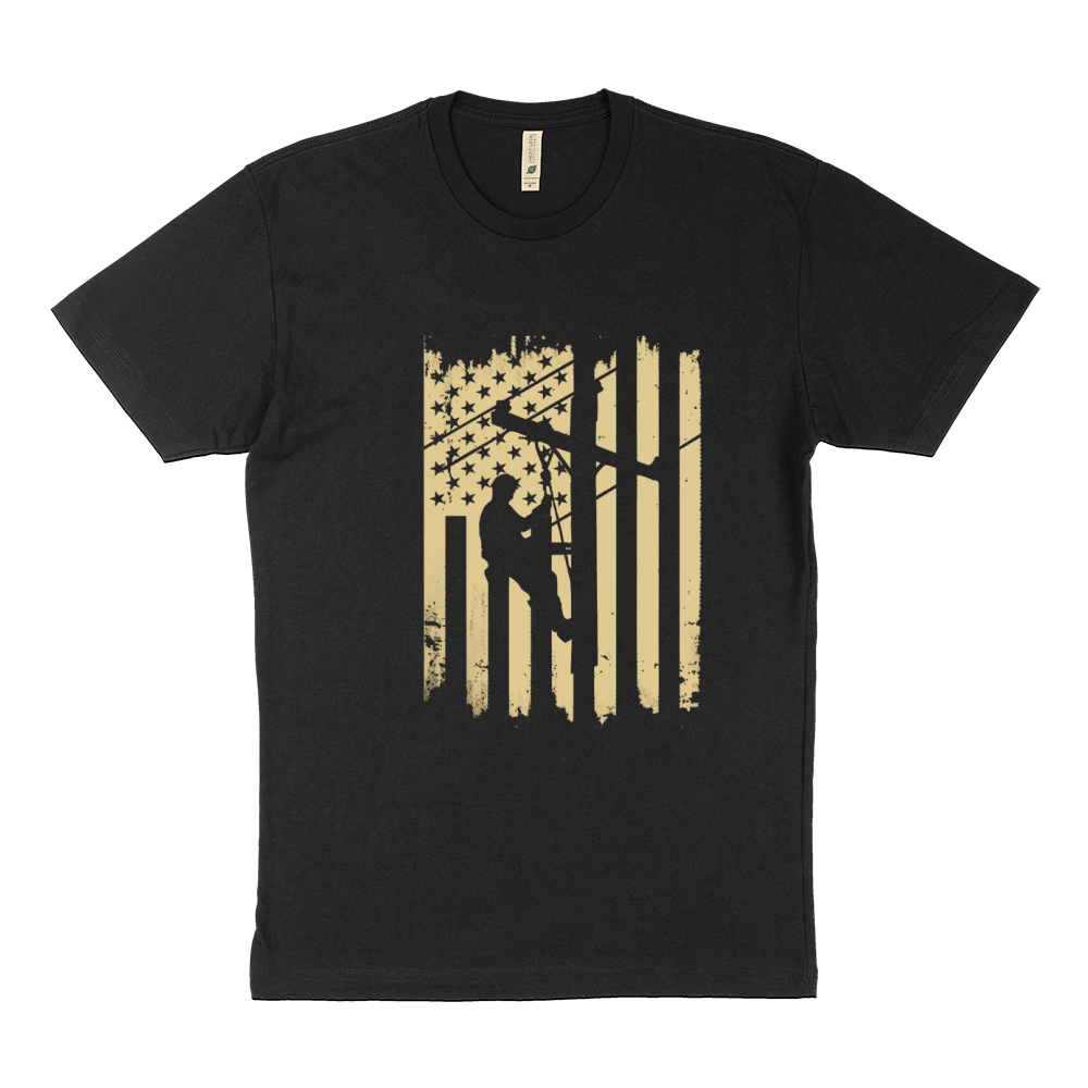 LINEMAN SHIRT   LINEMAN FLAG Tshirts Sustainable T-Shirt