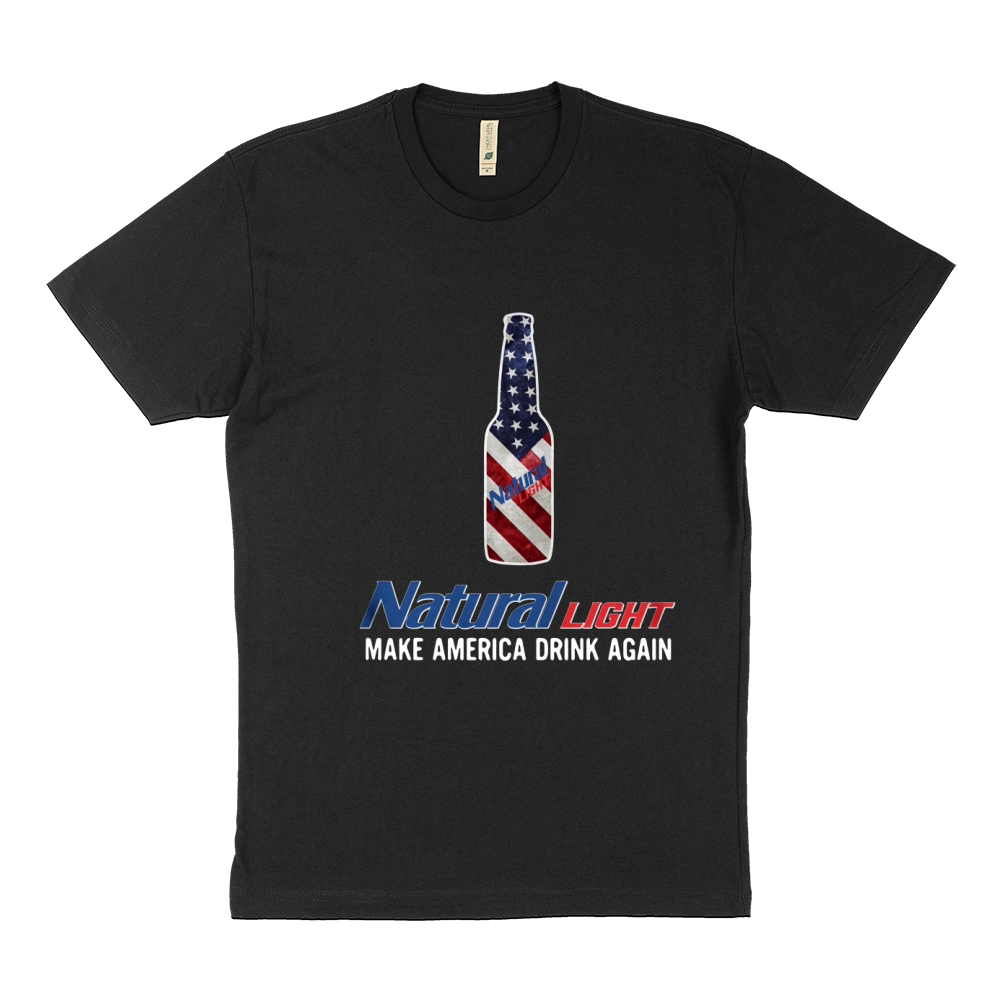 Natural Light make America drink again Sustainable T-Shirt