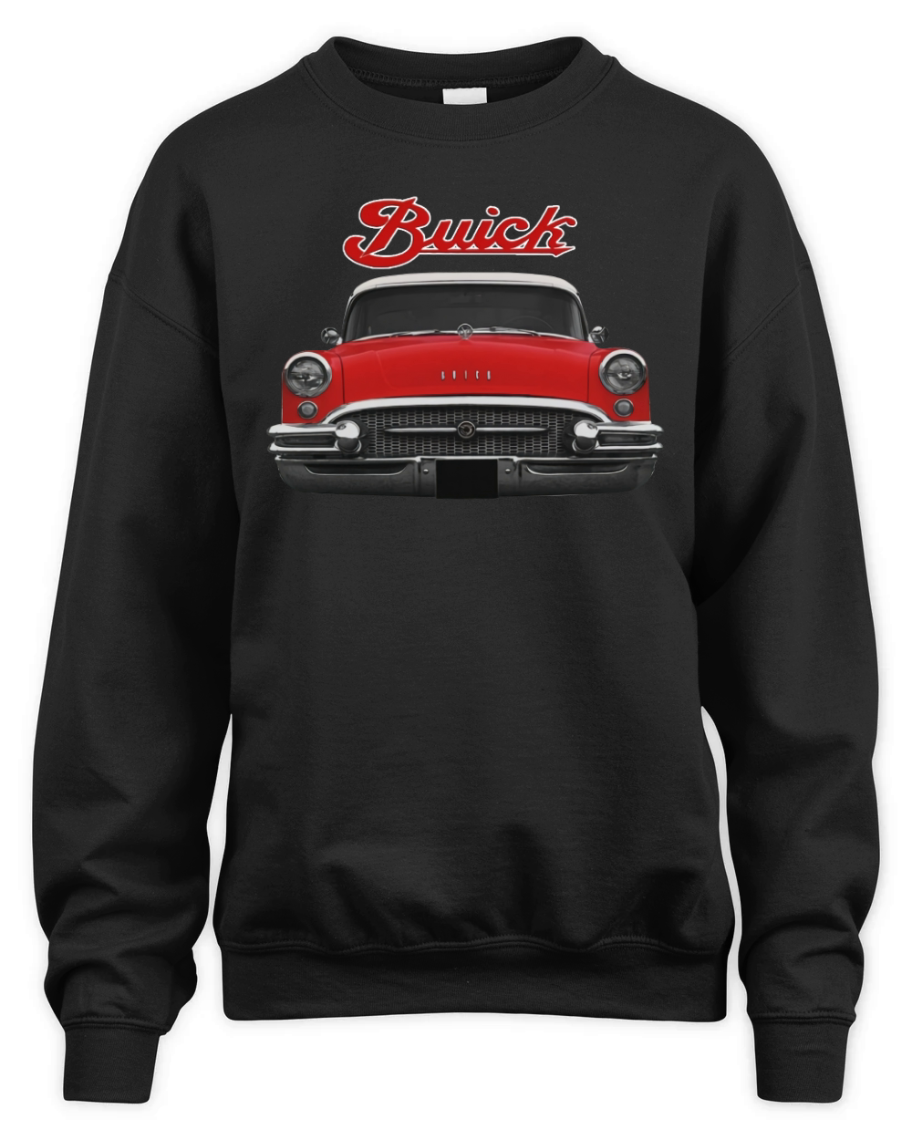 1955 Buick Two Side Red Unisex Premium Crewneck Sweatshirt