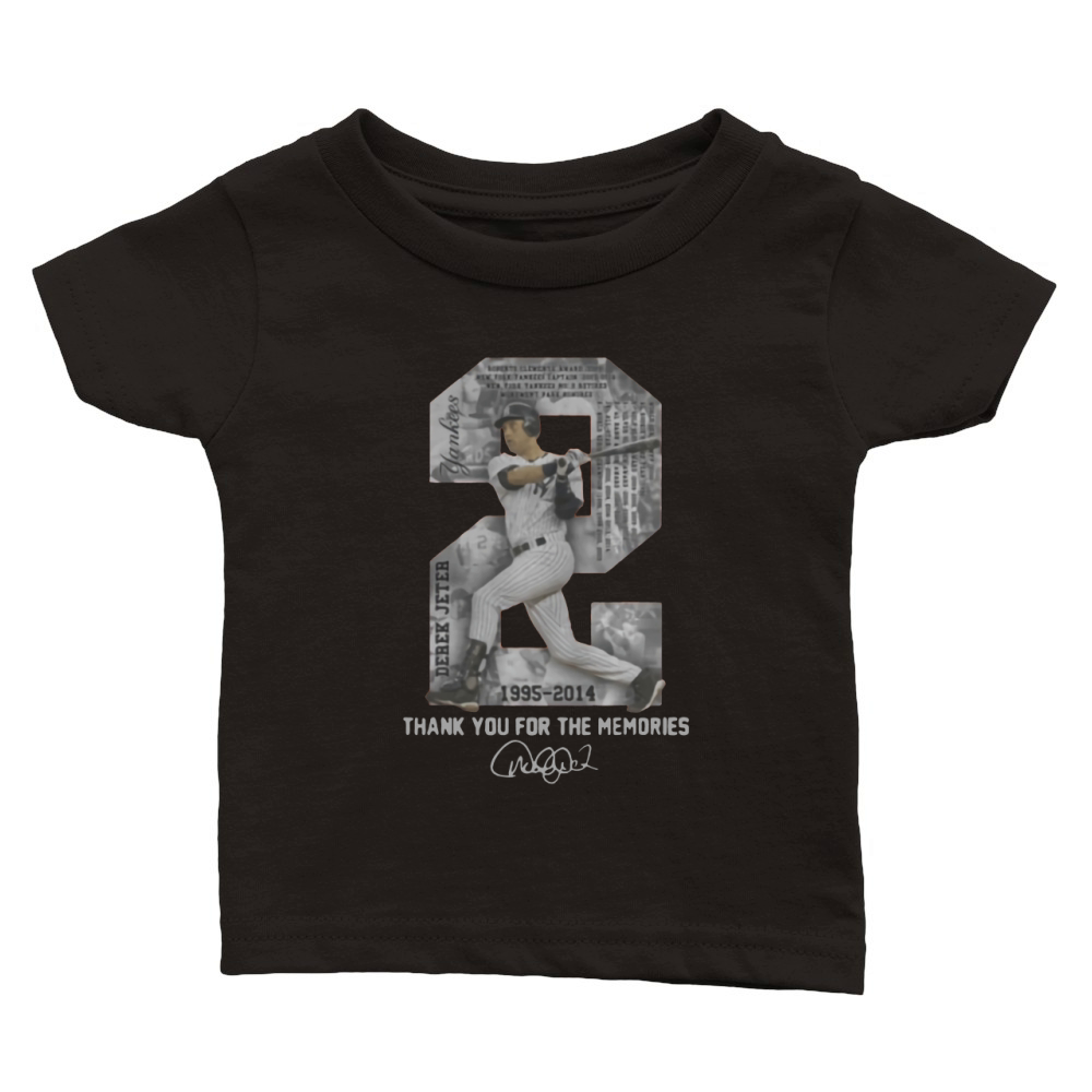 Derek Jeter thank you for the memories Classic Baby Crewneck T-shirt
