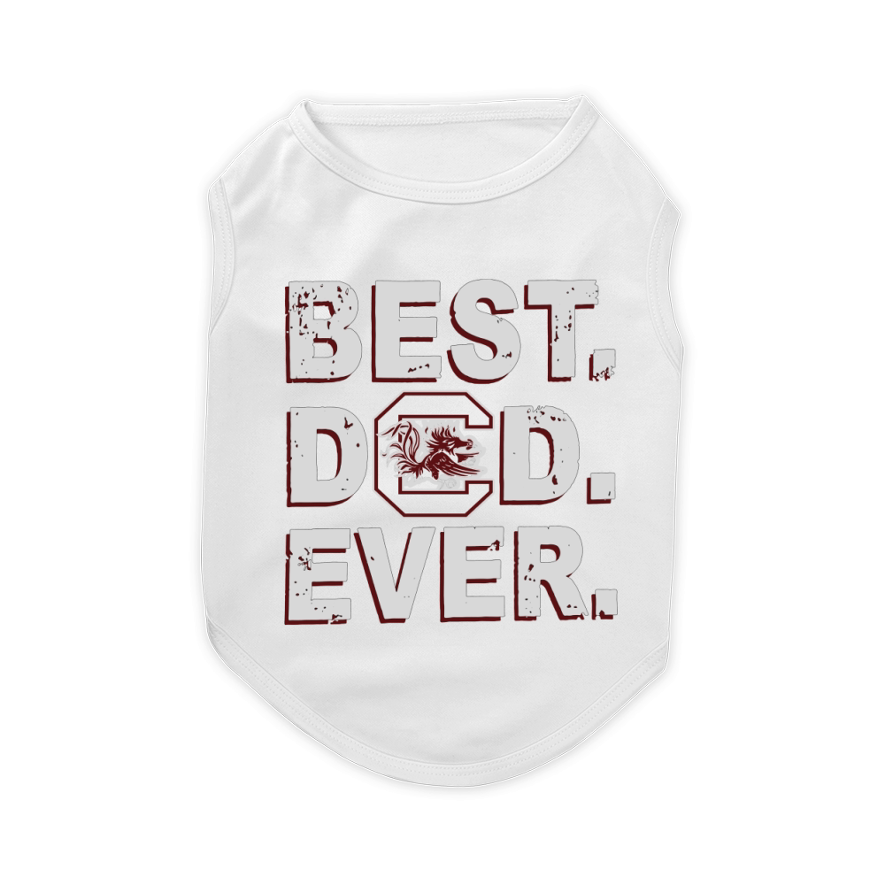 Best Dad Ever South Carolina Gamecocks Father’s Day Pet T-Shirt
