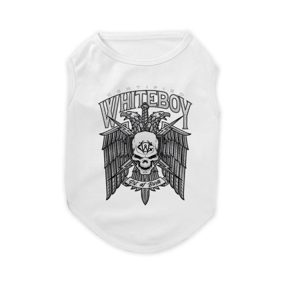 Certified Whiteboy Est At Birth Pet T-Shirt
