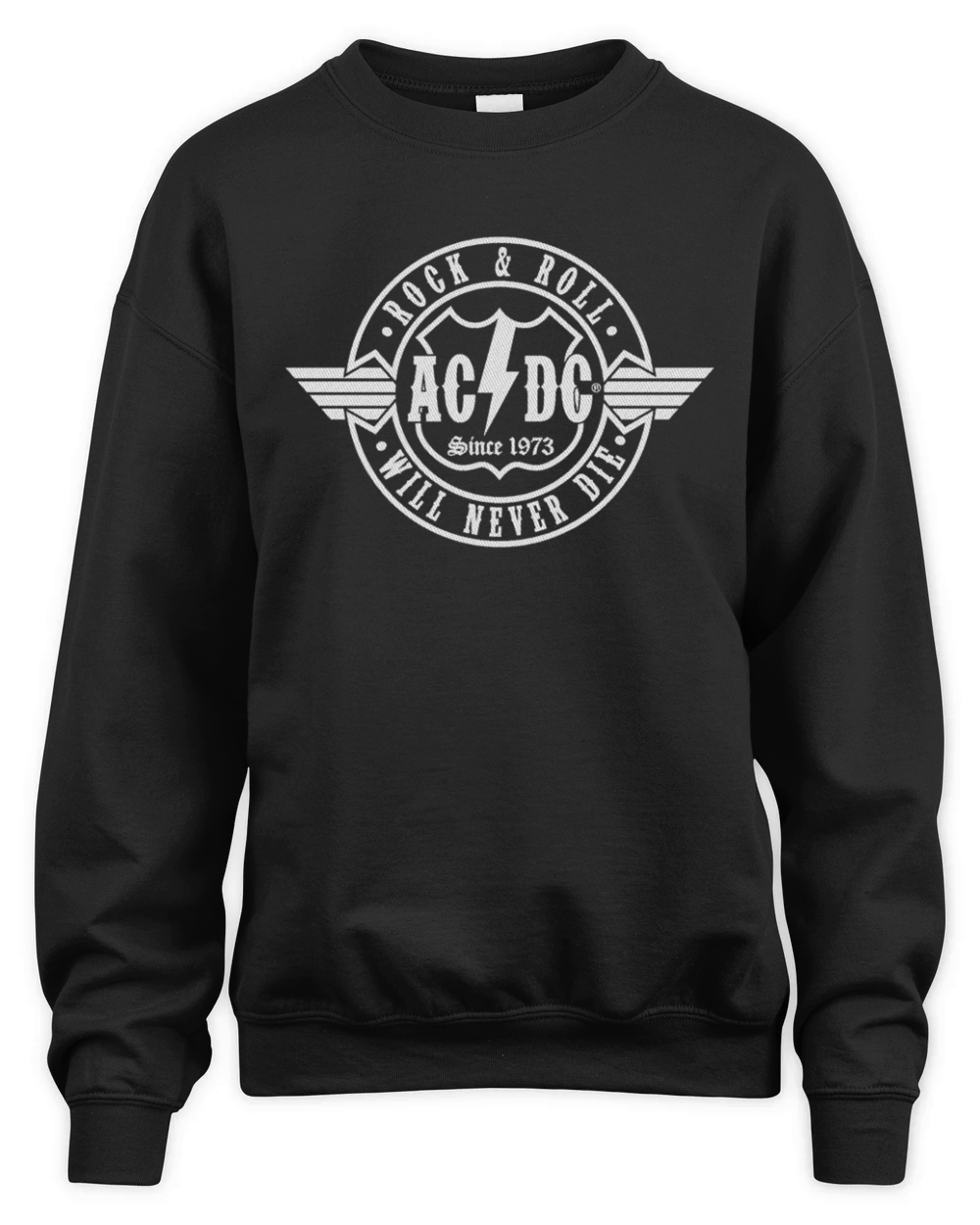 DRIVING AND LISTENING TO AC DC Unisex Premium Crewneck Sweatshirt