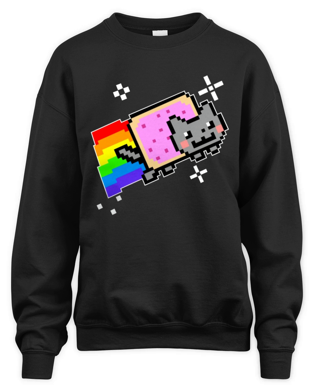 Nyan Cat Rainbow Unisex Premium Crewneck Sweatshirt