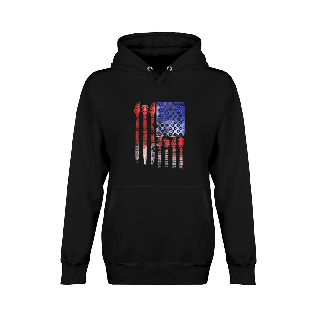 Country Music USA National day Flag Country Music Unisex Premium Pullover Hoodie