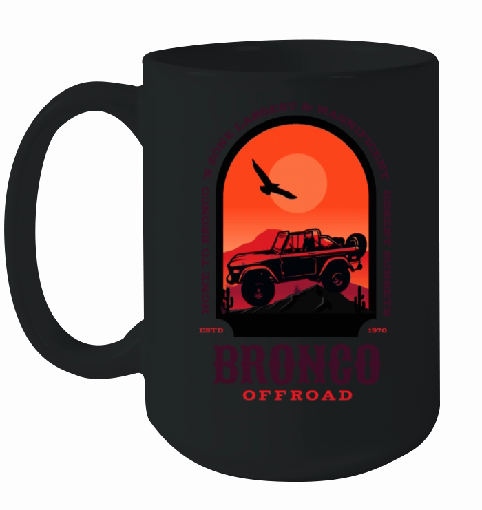 ford bronco sweatshirt vintage gifts Ceramic Mug