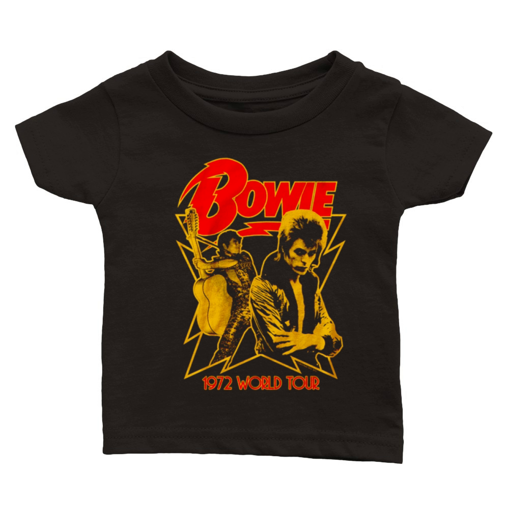 1972 World Tour David Bowie Classic Baby Crewneck T-shirt