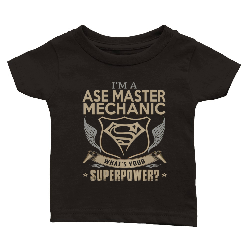 ASE MASTER MECHANIC Classic Baby Crewneck T-shirt