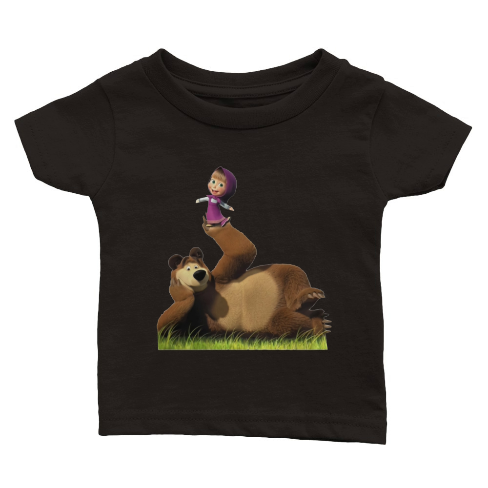 Masha and Bear Classic Baby Crewneck T-shirt