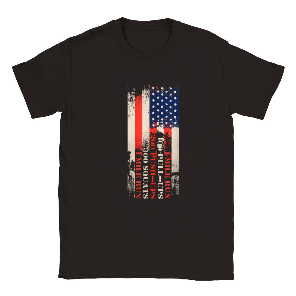 Memorial Day Murph Workout Classic Kids Crewneck T-shirt