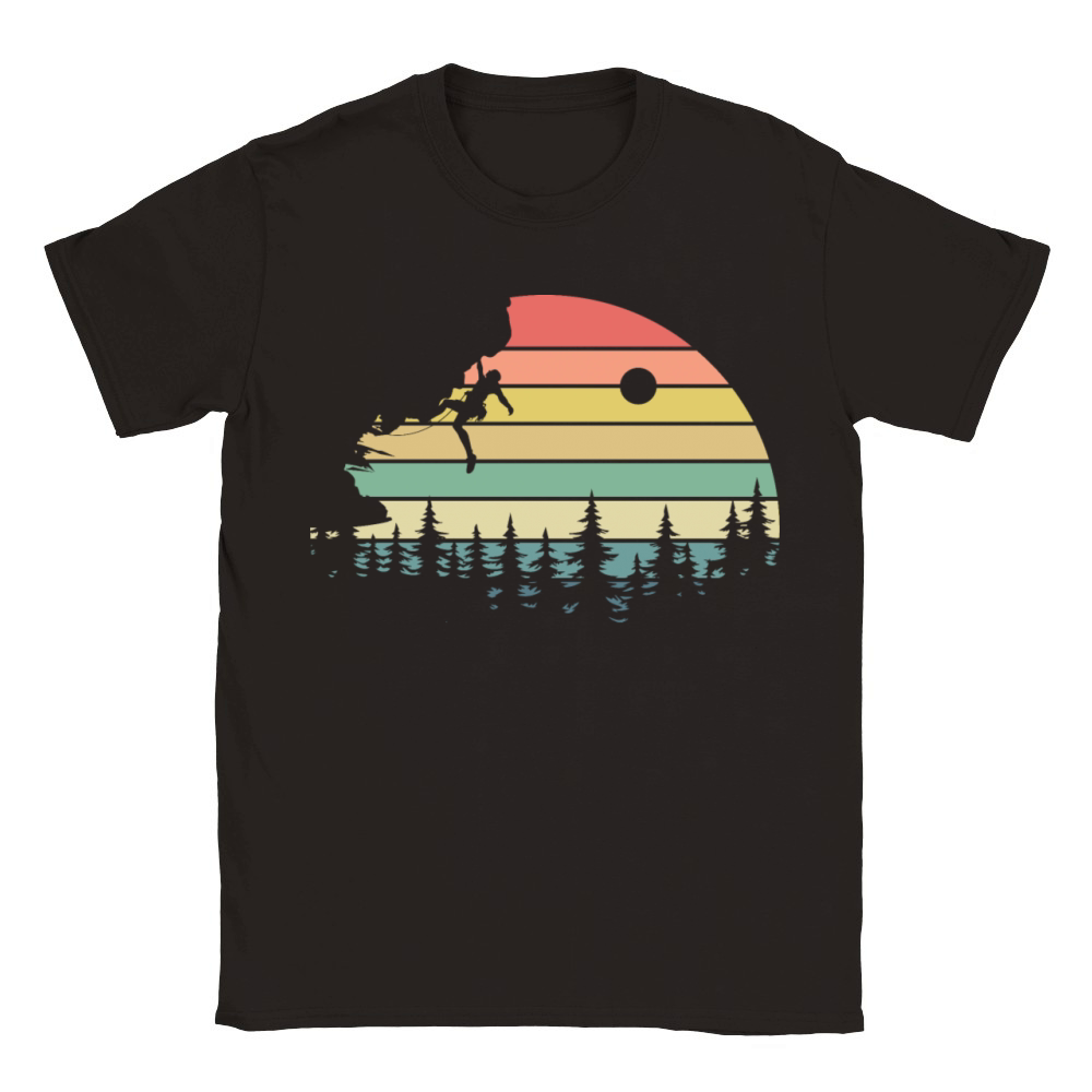 Vintage Rock Climbing Classic Kids Crewneck T-shirt