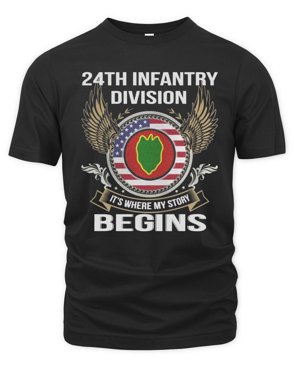 24th Infantry Division Veteran Shirt Organic Unisex T-shirt