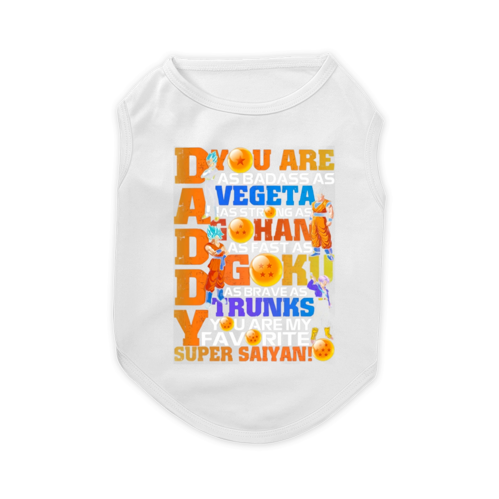 Dragon Ball Daddy Vegeta Gohan Goku Trunks Super Saiyan Father’s Day shirtn Pet T-Shirt
