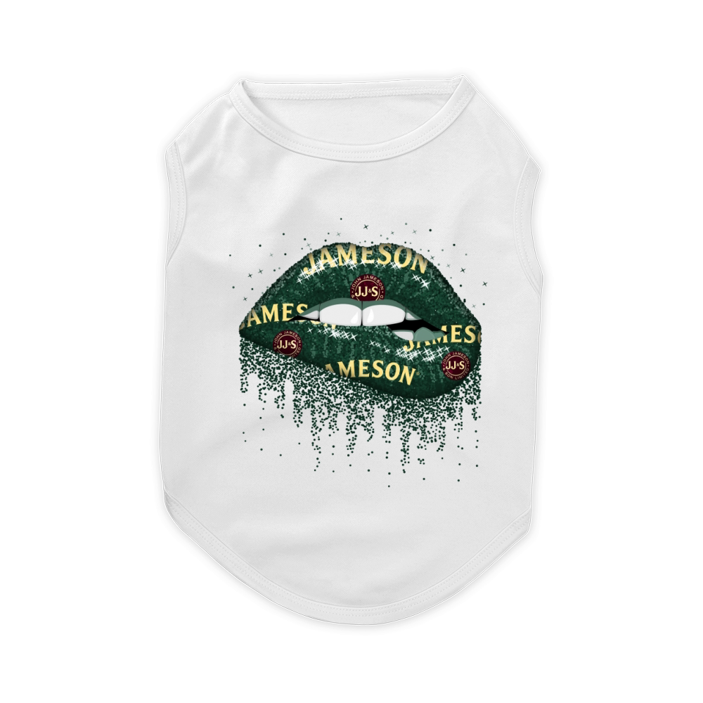 Jameson Irish Whiskey Lips shirt Pet T-Shirt