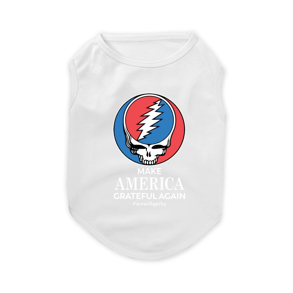 Skull make America grateful again we will get by Pet T-Shirt