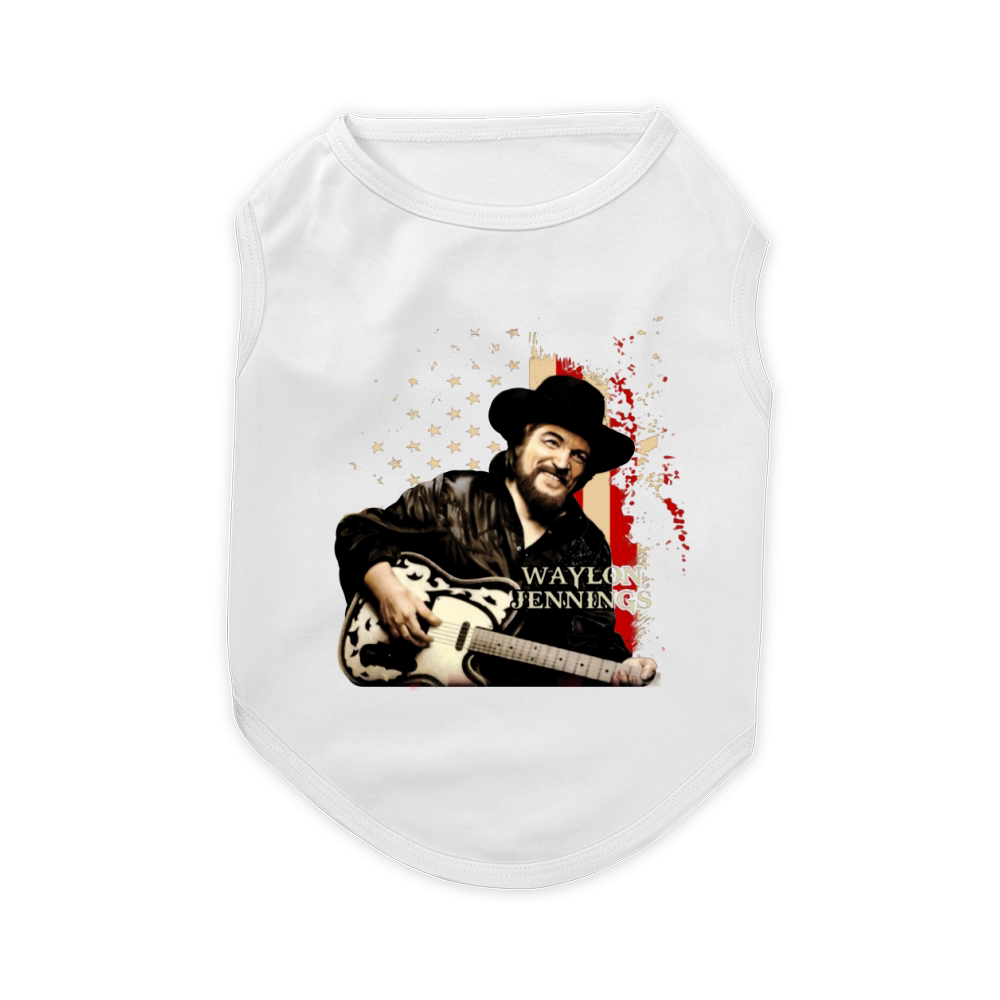 Waylon Jennings america Pet T-Shirt