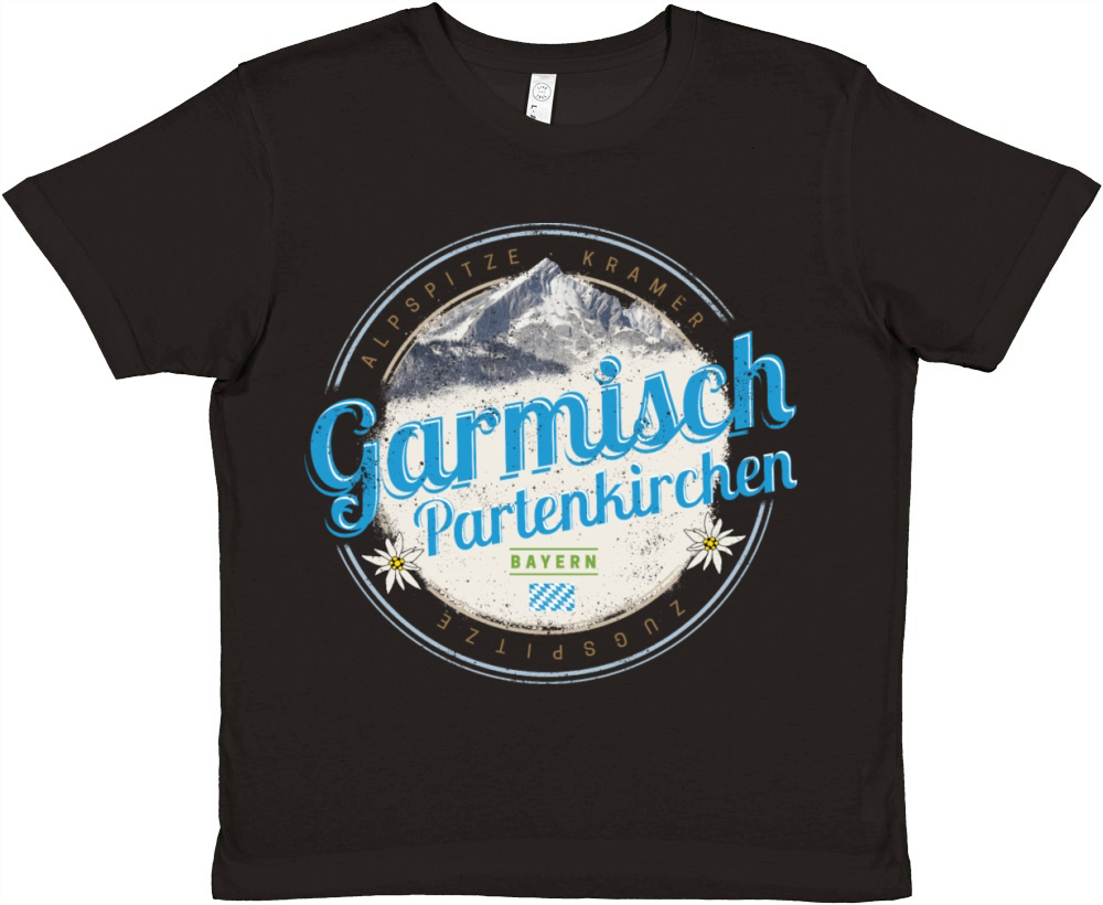 Garmisch Partenkirchen Bavaria Vintage Alps German Premium Kids Crewneck T-shirt
