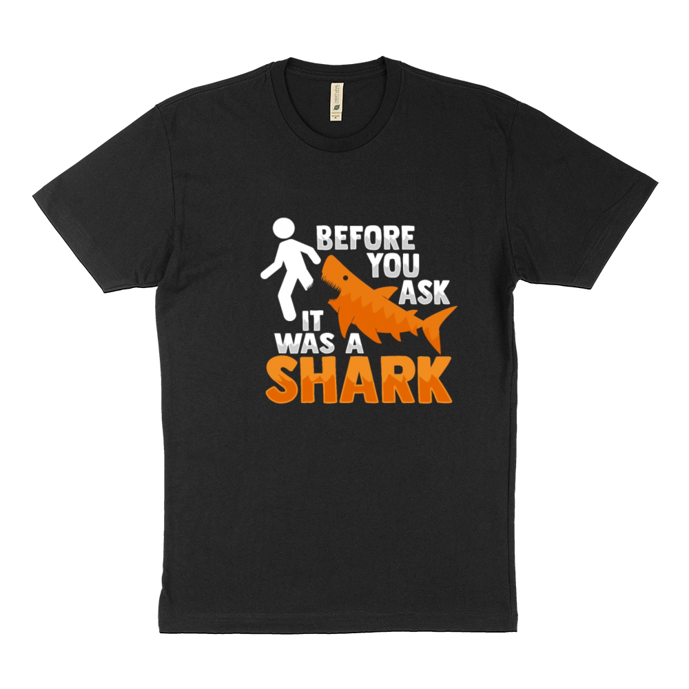 Amputee Joke Leg Prosthetic Shark Design for a Leg Sustainable T-Shirt