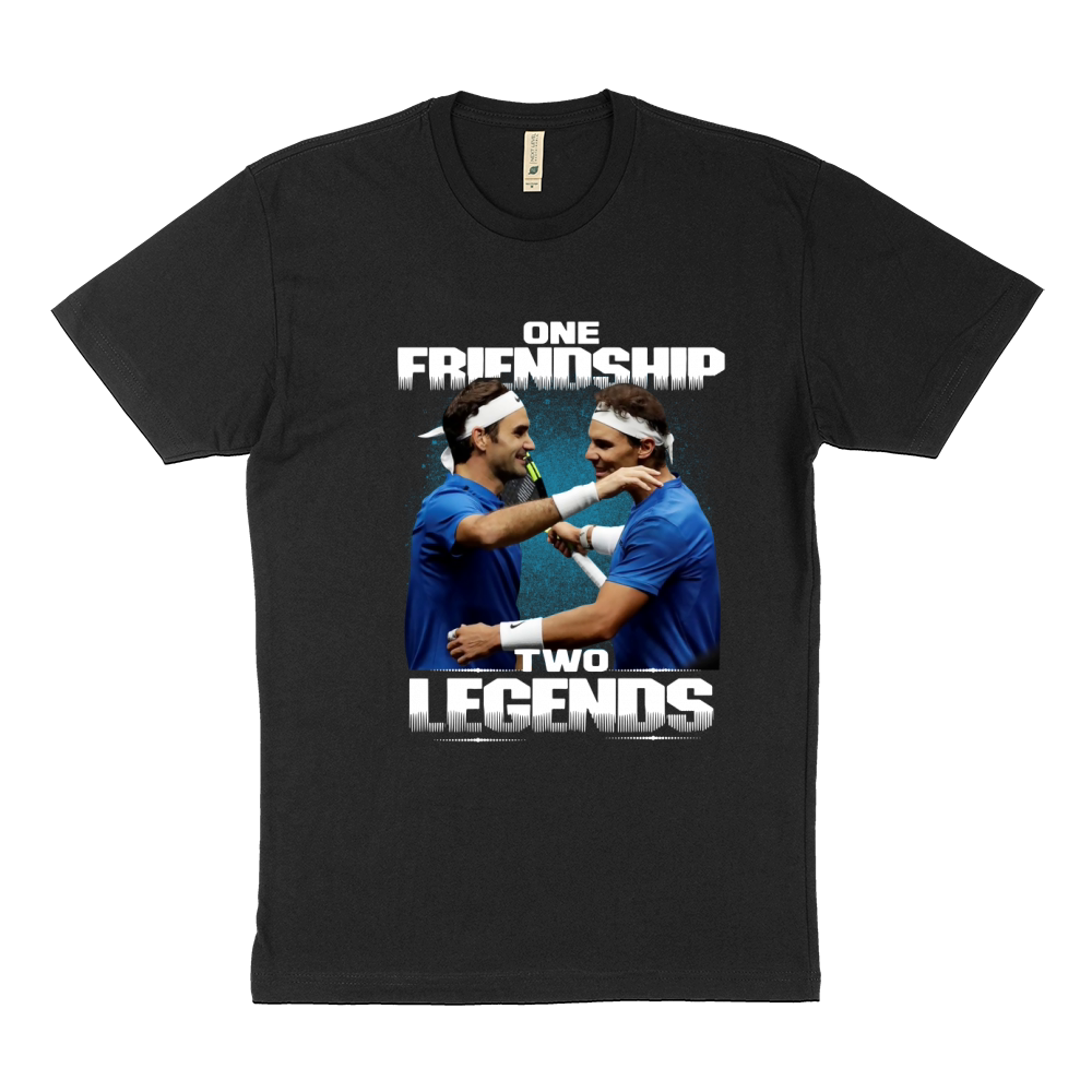 Federer Nadal legend Tennis tshirt Sustainable T-Shirt