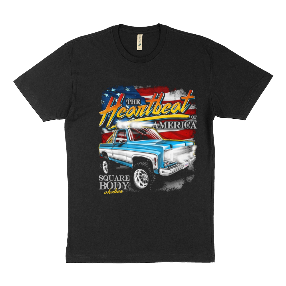 The Heartbeat of America Square Body Sustainable T-Shirt