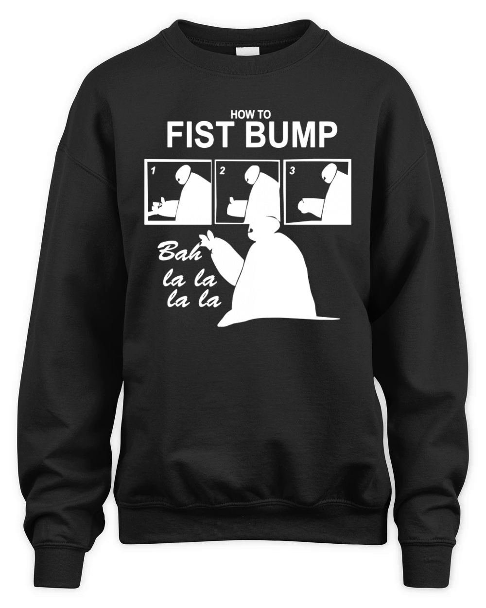 Big Hero 6 Baymax Tee Fist Bump Balalala Walt Disn T-Shirt Unisex Premium Crewneck Sweatshirt