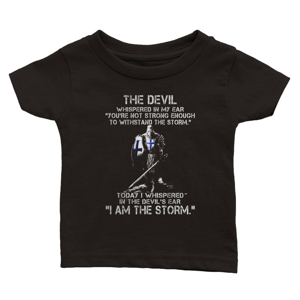 Warrior Shirt - I AM THE STORM - KNIGHTS TEMPLAR - Warrior Classic Baby Crewneck T-shirt