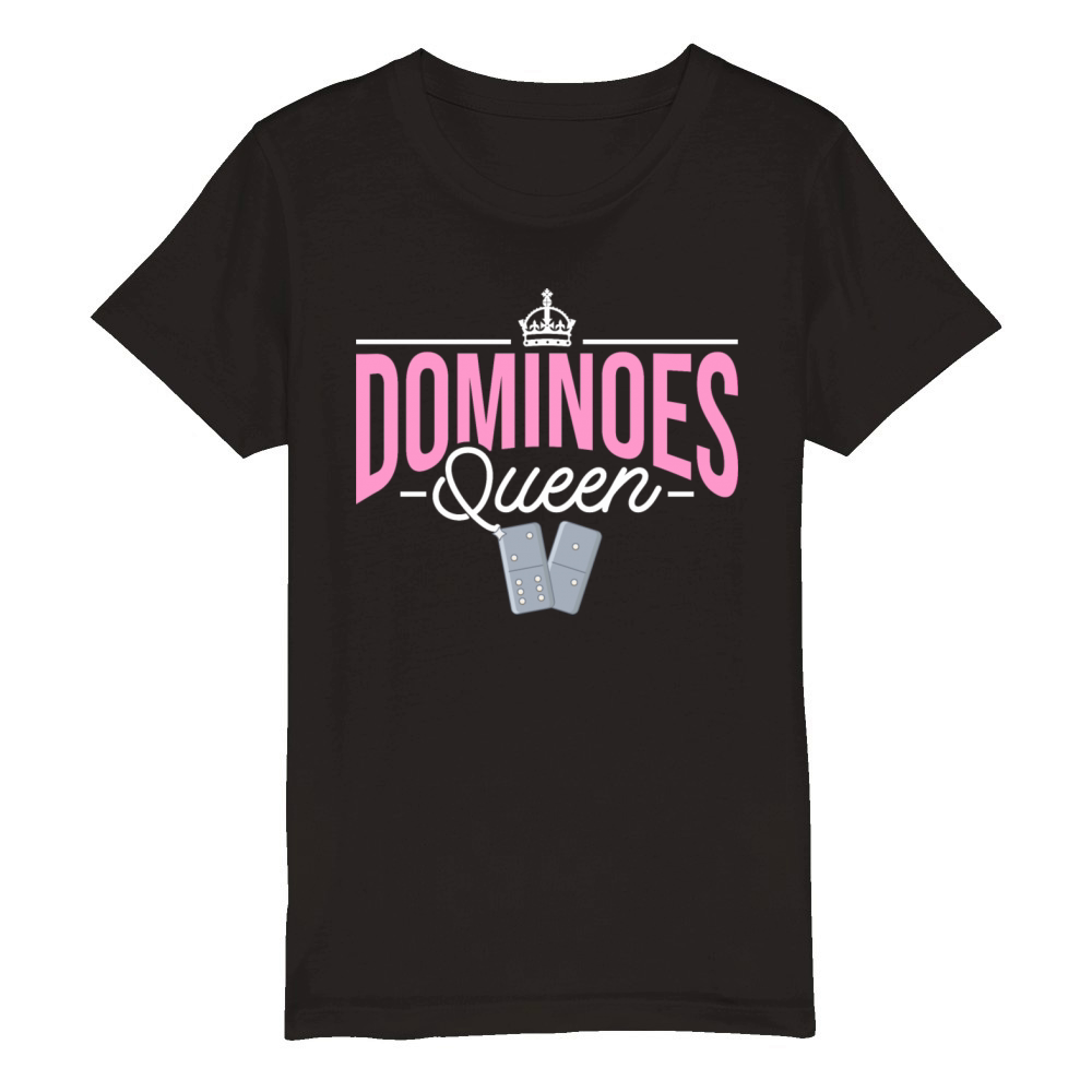 Mexican Domino Classic Dominoes Dominoes Organic Kids Crewneck T-shirt