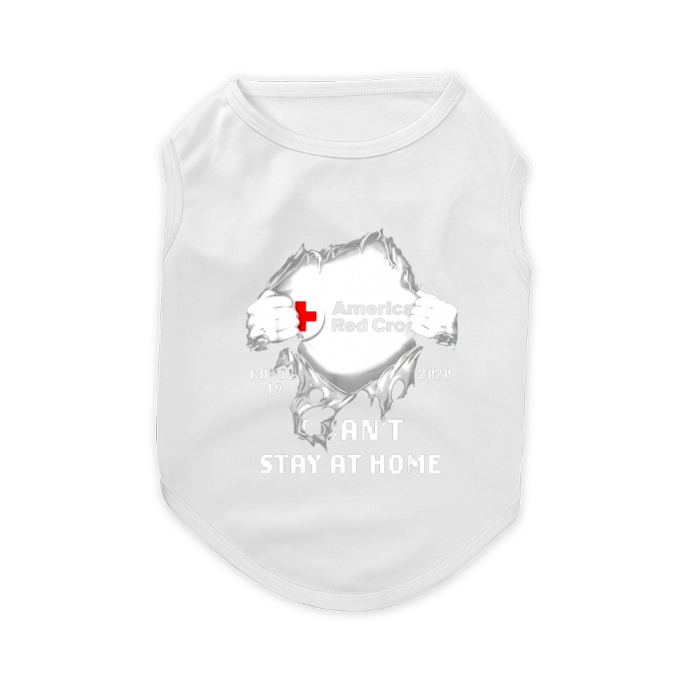 American Red Cross Insides Covid-19 2020 I Can’t Stay At Home shirtc Pet T-Shirt