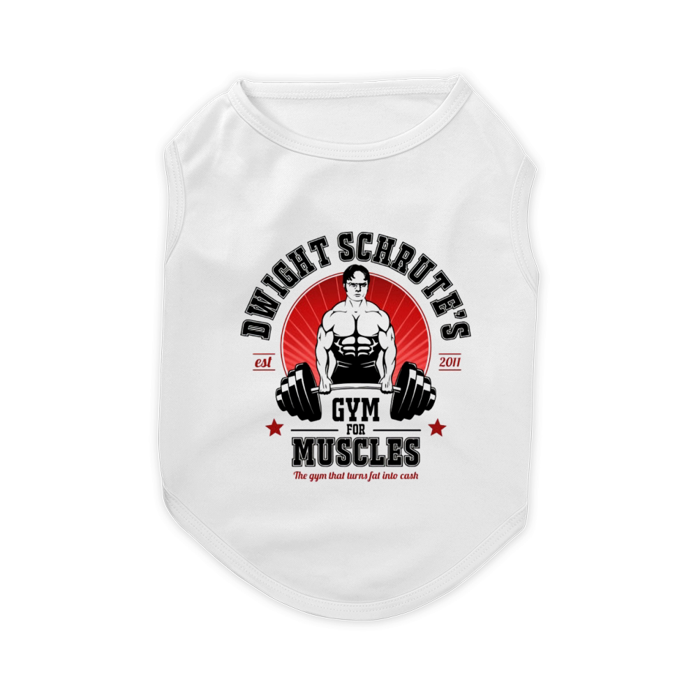 Dwight Schrute Gym For Muscles Pet T-Shirt
